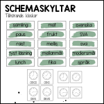 GREEN paket: schema + klockor - bild 1