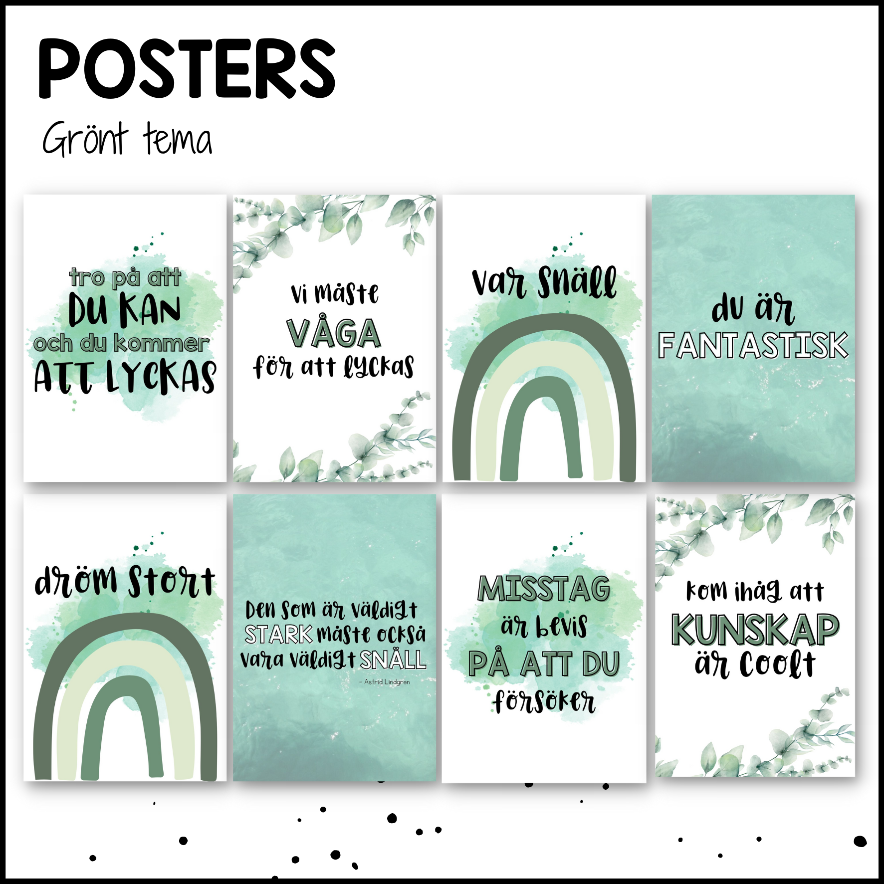 GREEN: posters