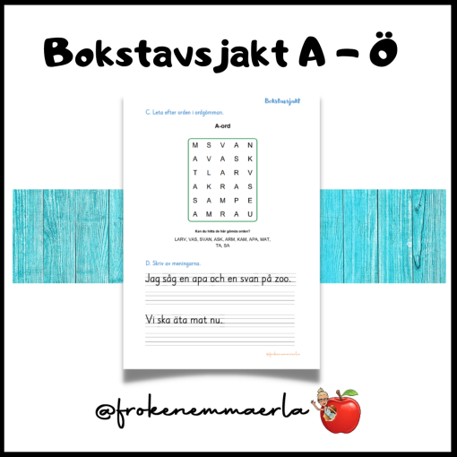 Bokstavsjakt - Från A till Ö