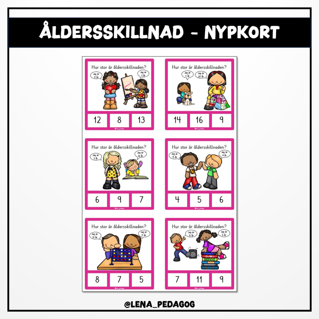 Åldersskillnad – nypkort