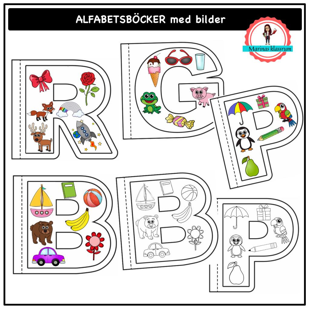 Alfabetsböcker med bilder