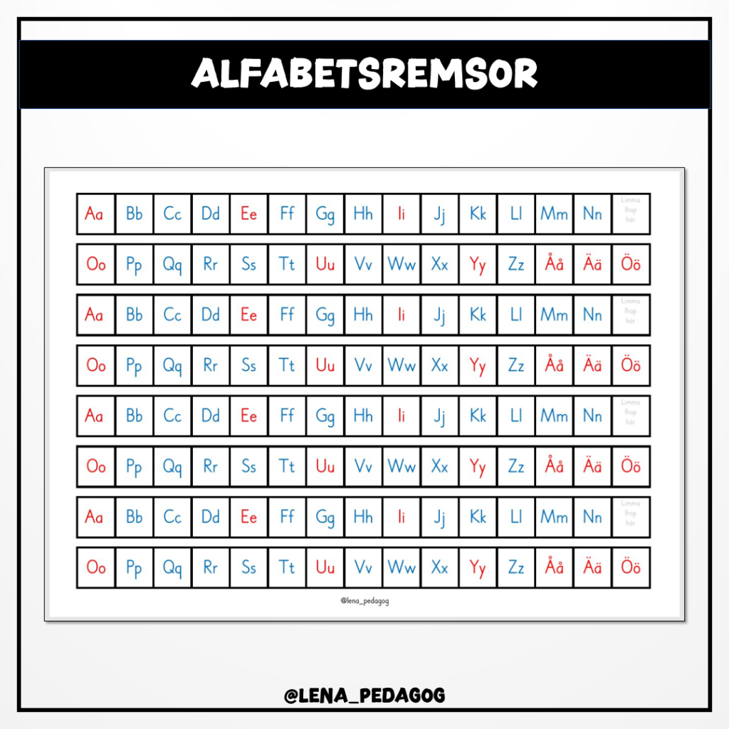 Alfabetsremsor