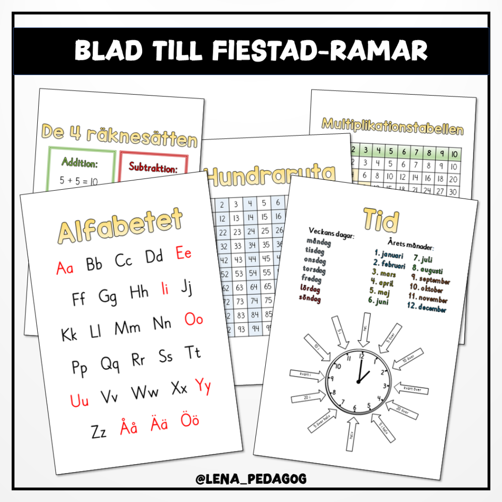 Blad till Fiestad-ramar