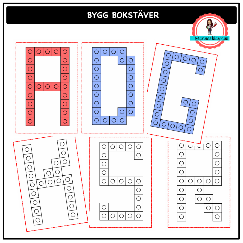 Bygg bokstäverna med multilink-kuber