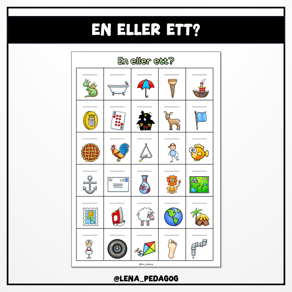 En eller ett?