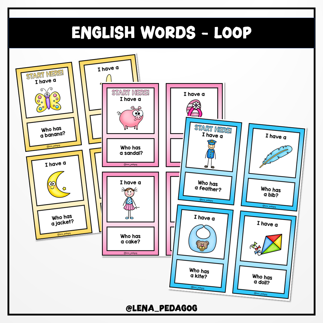 English words - loop