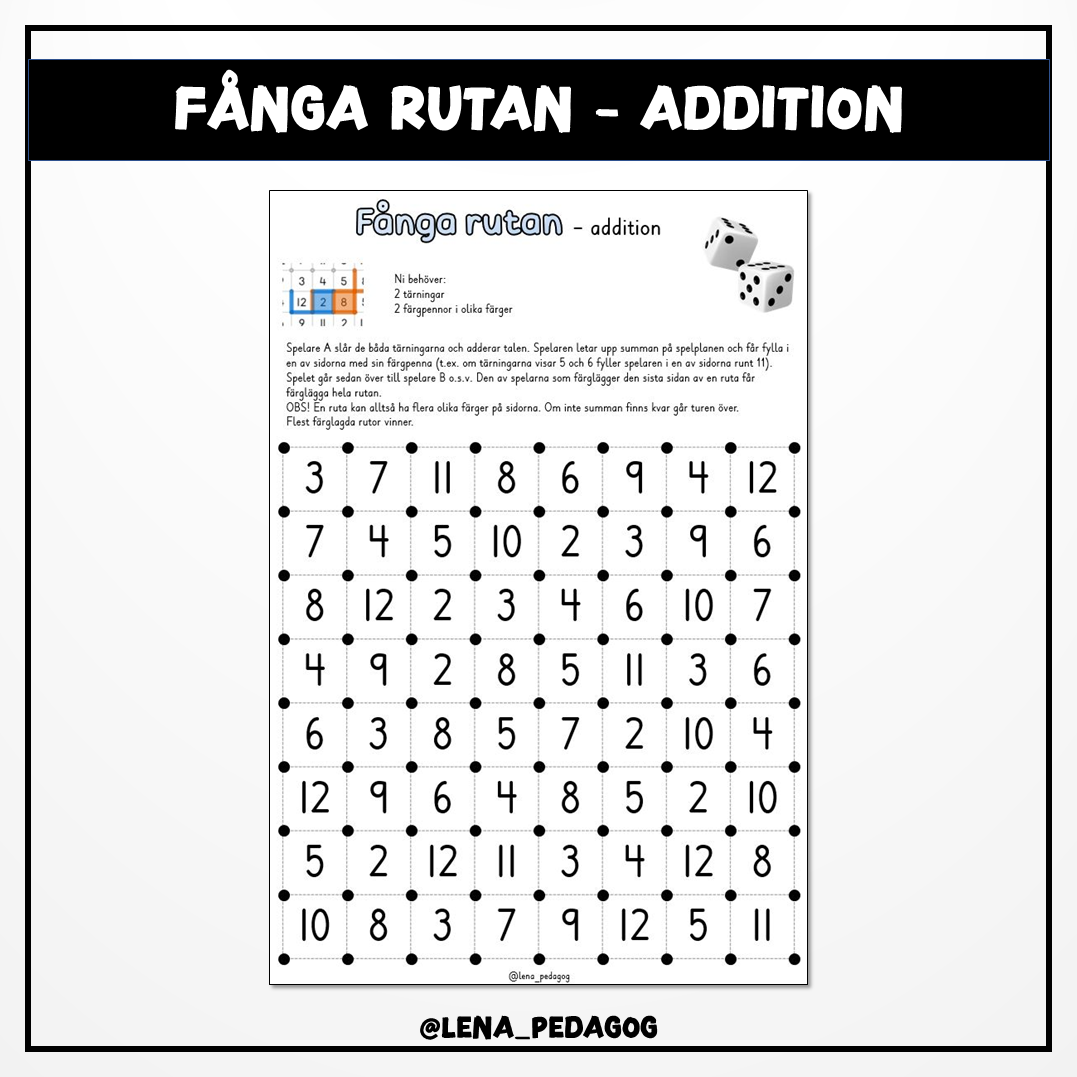 FÄnga rutan - addition