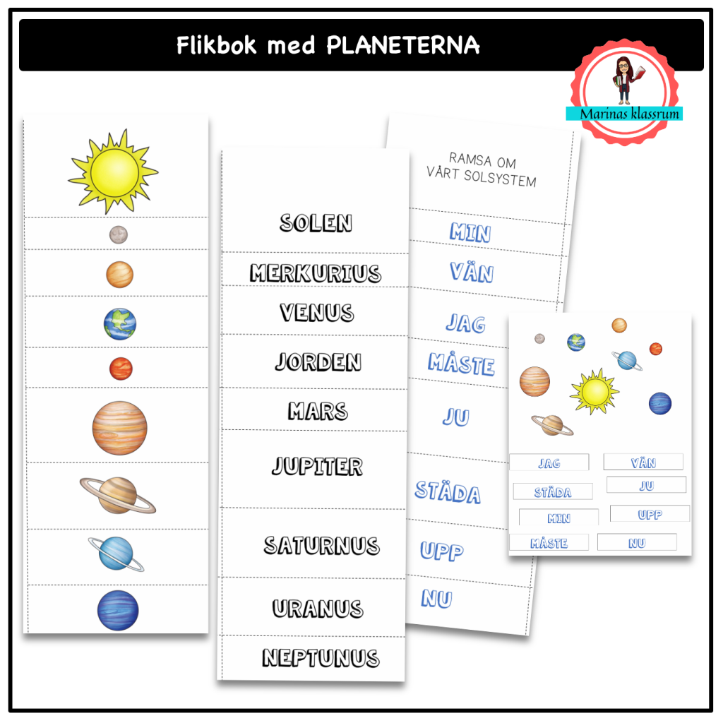 Flipp-bok om planeterna