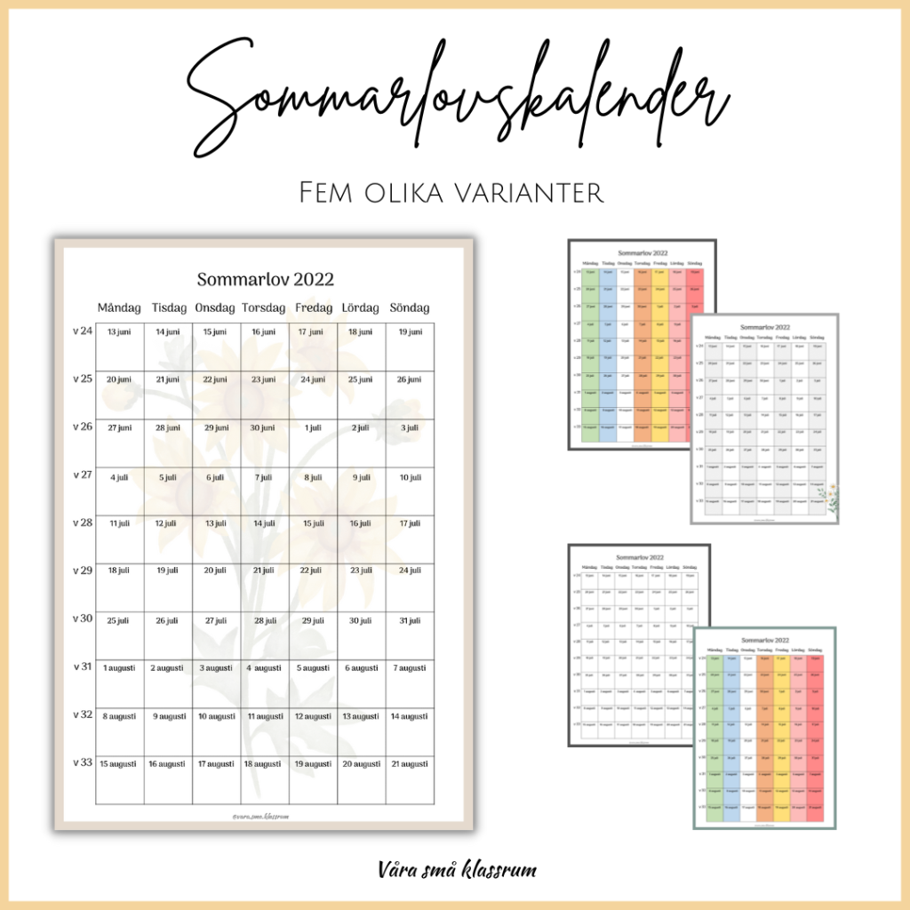 Sommarlovskalender 2022
