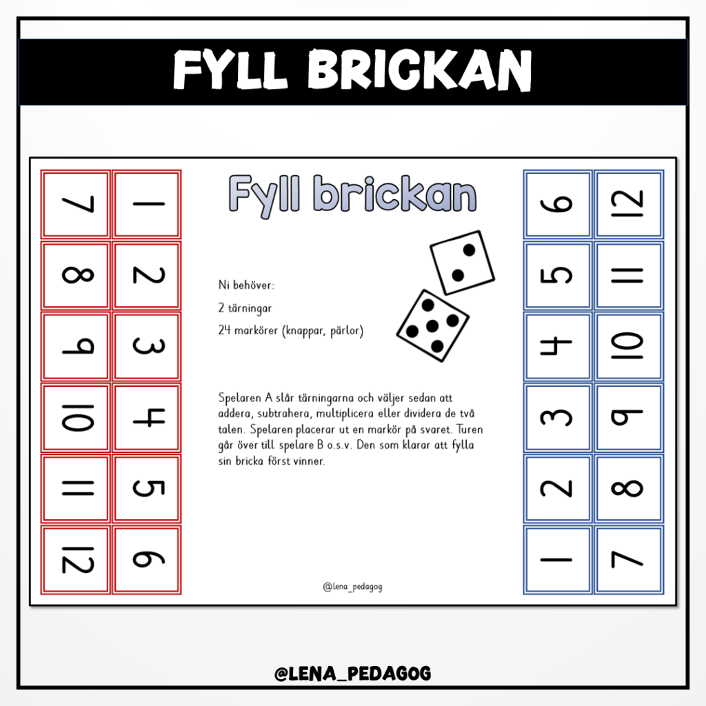 Fyll brickan