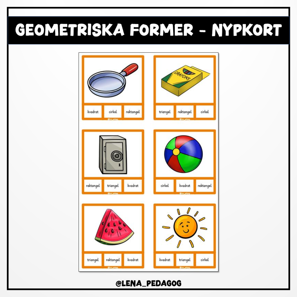 Geometriska former – nypkort