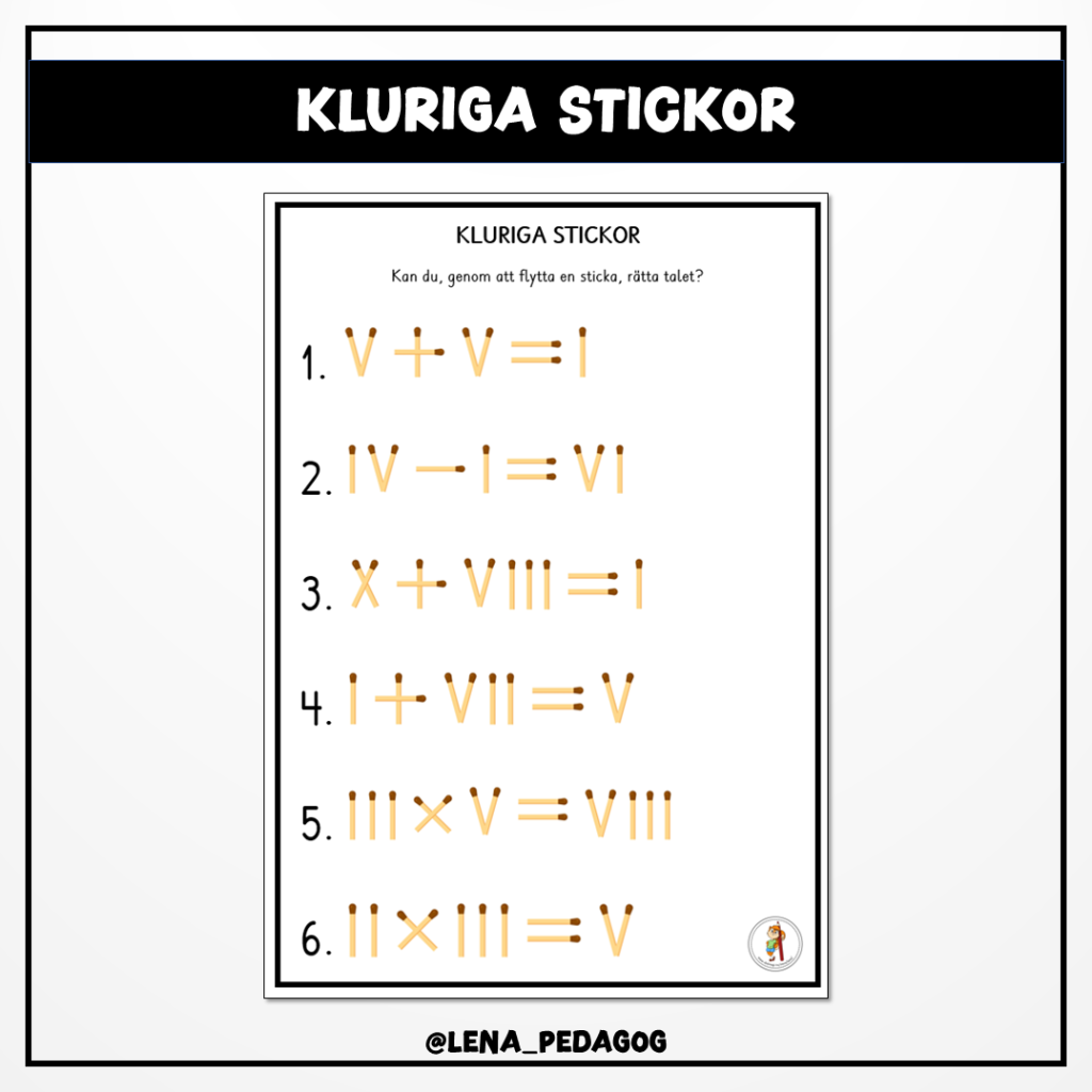 Kluriga stickor