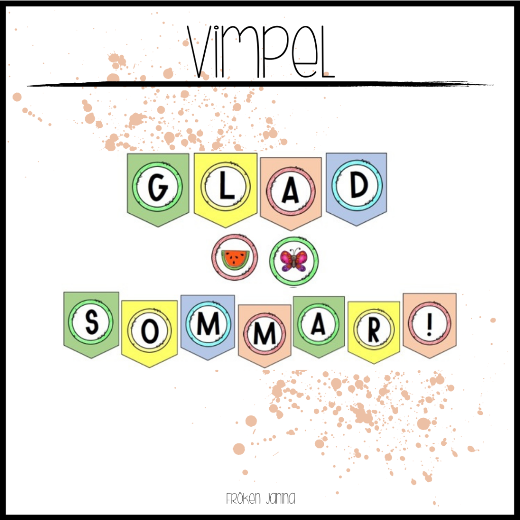 Glad sommar-vimpel