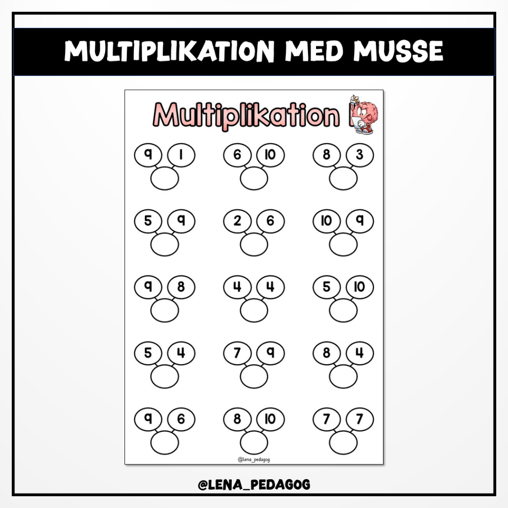 Multiplikation med Musse