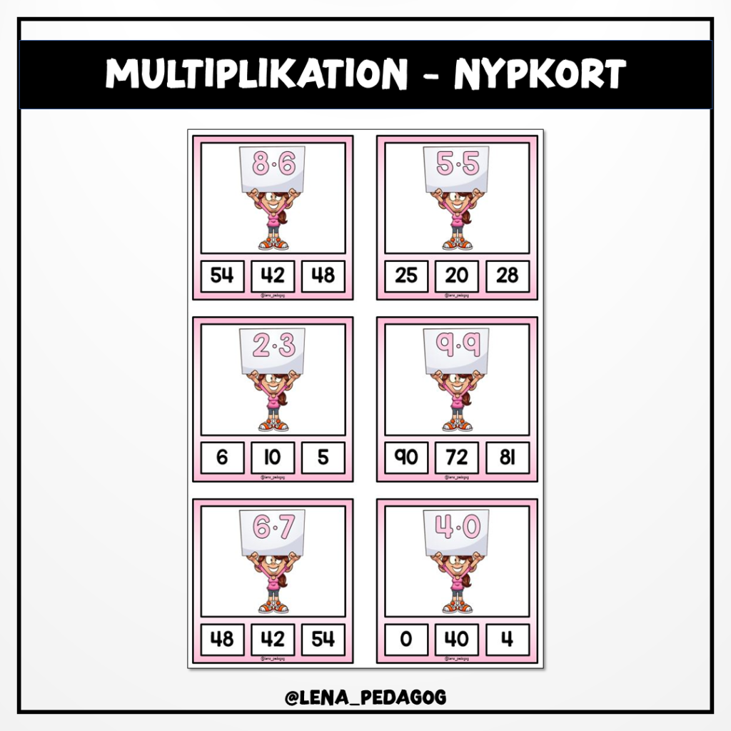Multiplikation – nypkort