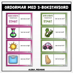 Ordormar med 3-bokstavsord