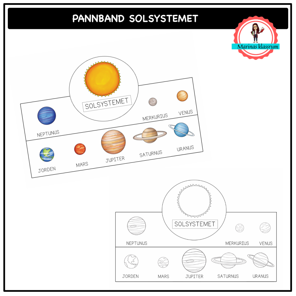 Pannband med planeterna