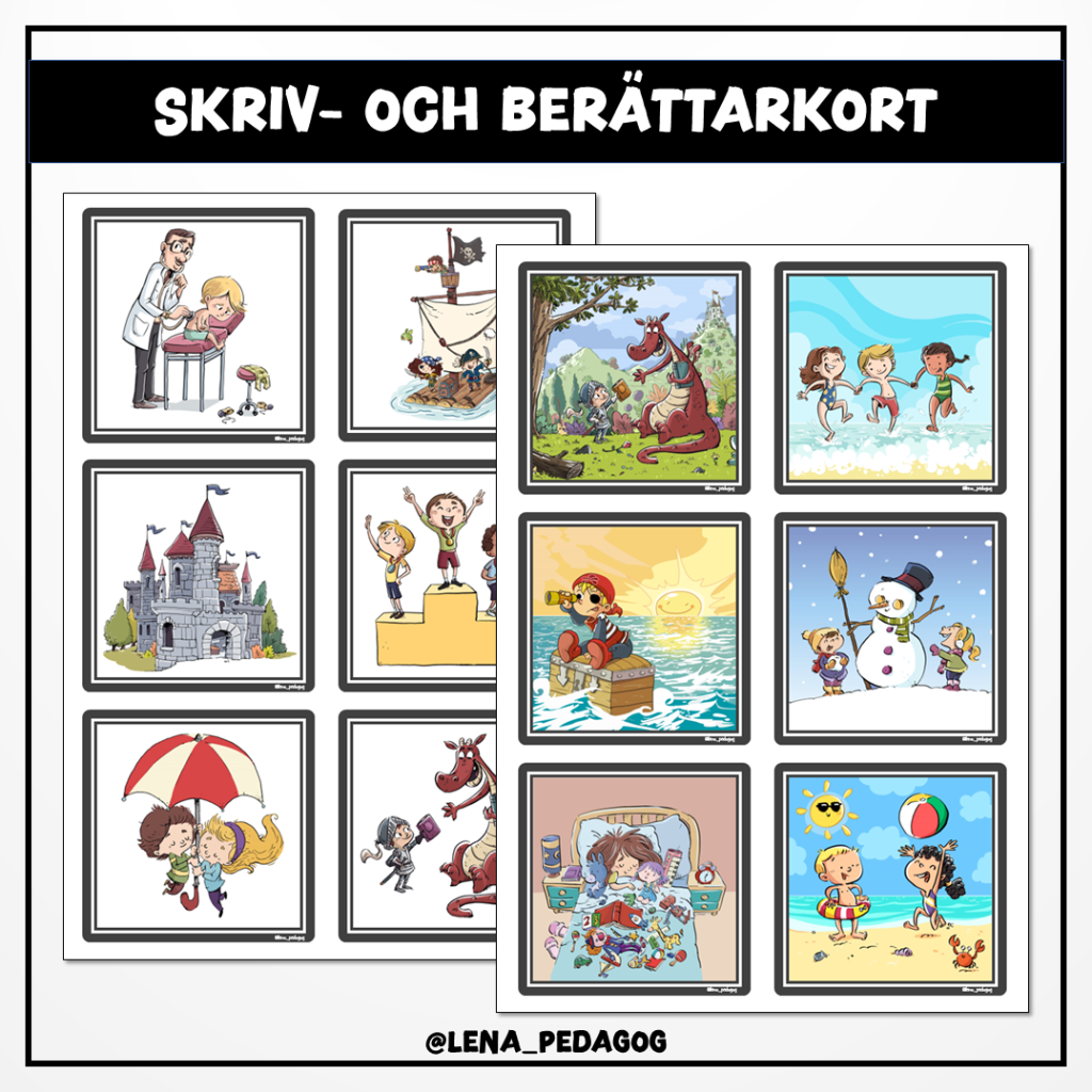 Skriv- och berättarkort
