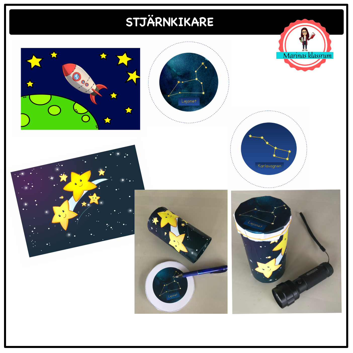 Min stjärnkikare med stjärnbilder