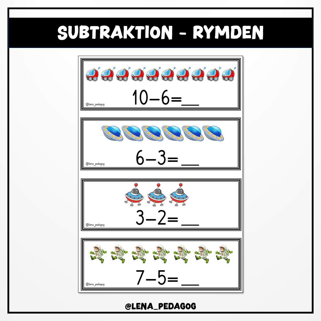 Subtraktion - rymden