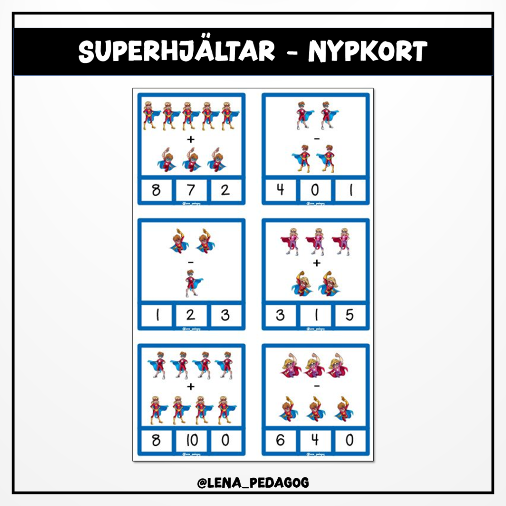 Superhjältar – nypkort