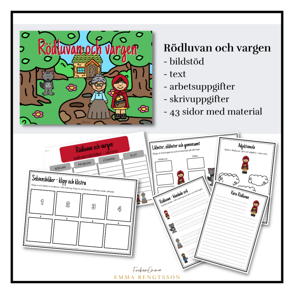 Rödluvan och vargen – aktiviteter