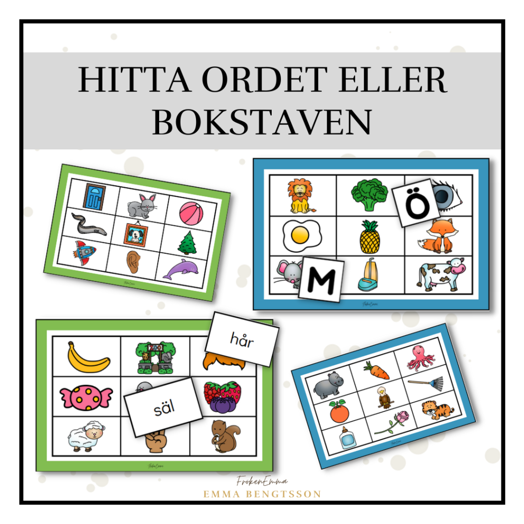 Hitta ordet eller bokstaven