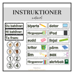 Instruktioner material – neutral - bild 1
