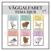 Alfabet tema djur färg