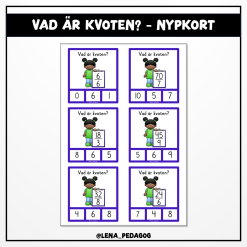 Vad är kvoten? - nypkort