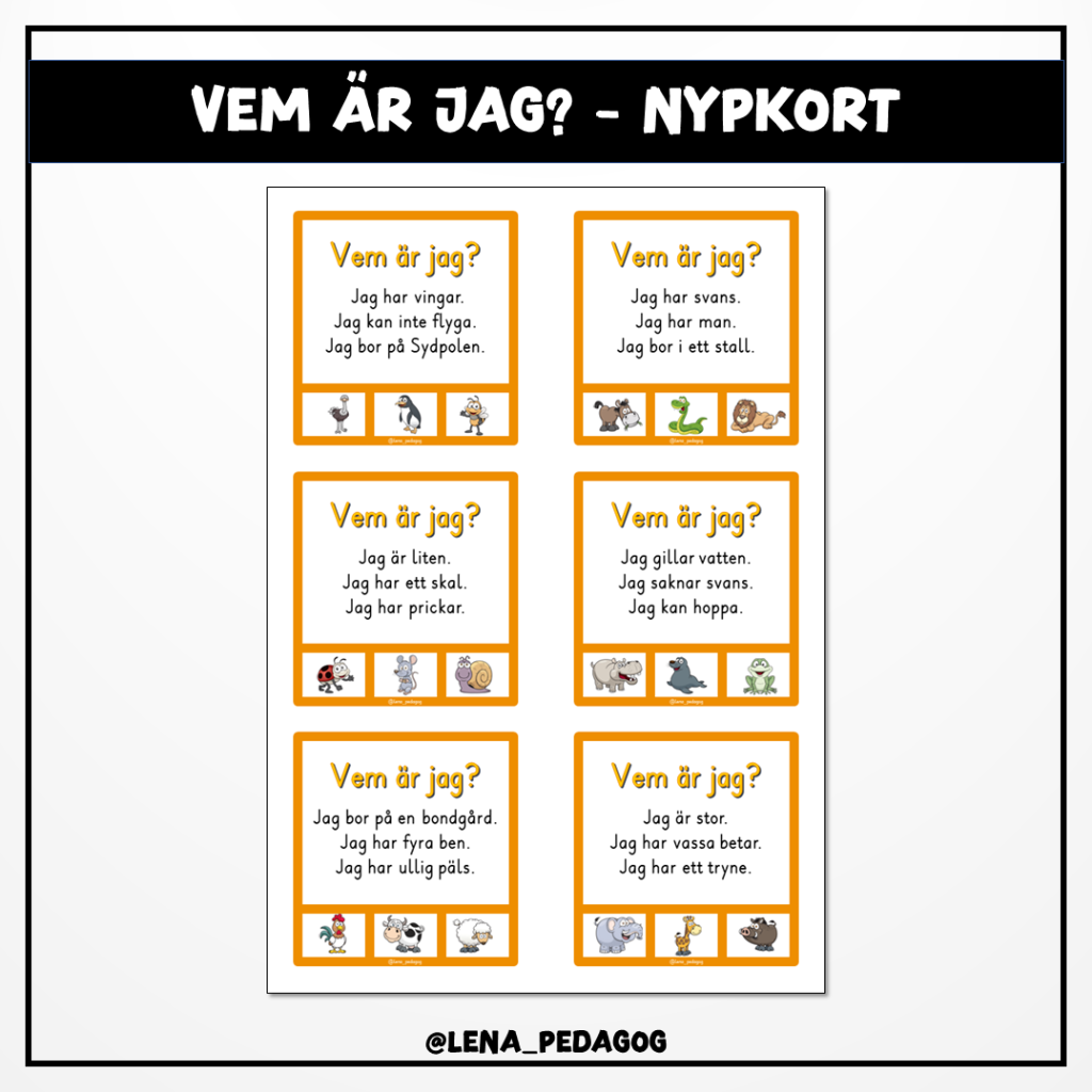 Vem är jag? – nypkort