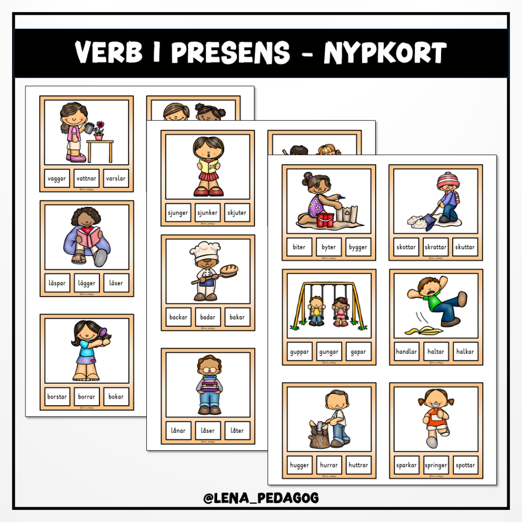 Verb i presens – nypkort