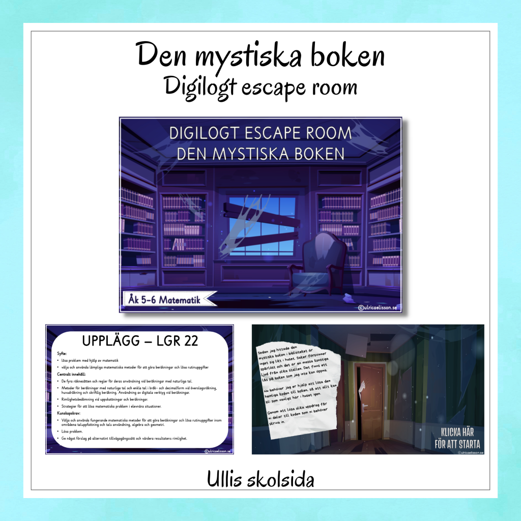 Escape room – Den mystiska boken