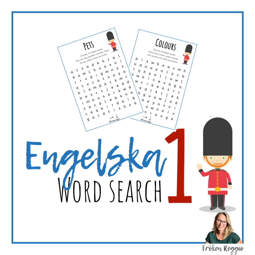 Engelska 1 – Word Search