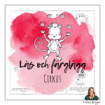 Läs och färglägg – Cirkus - bild 1