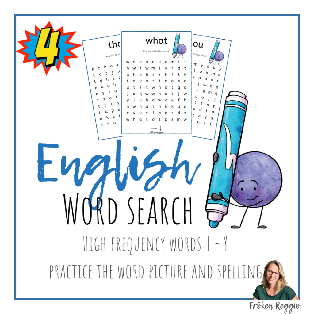 English Word Search T – Y