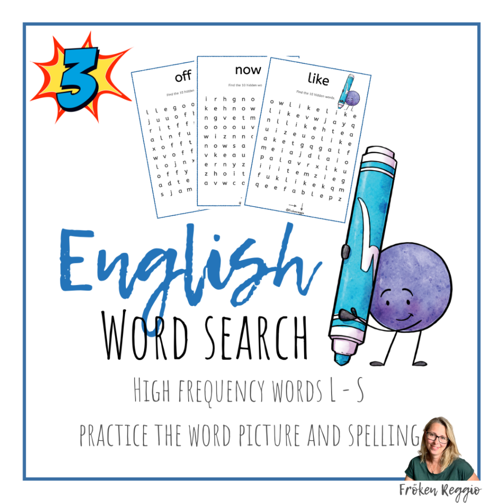 English Word Search L – S