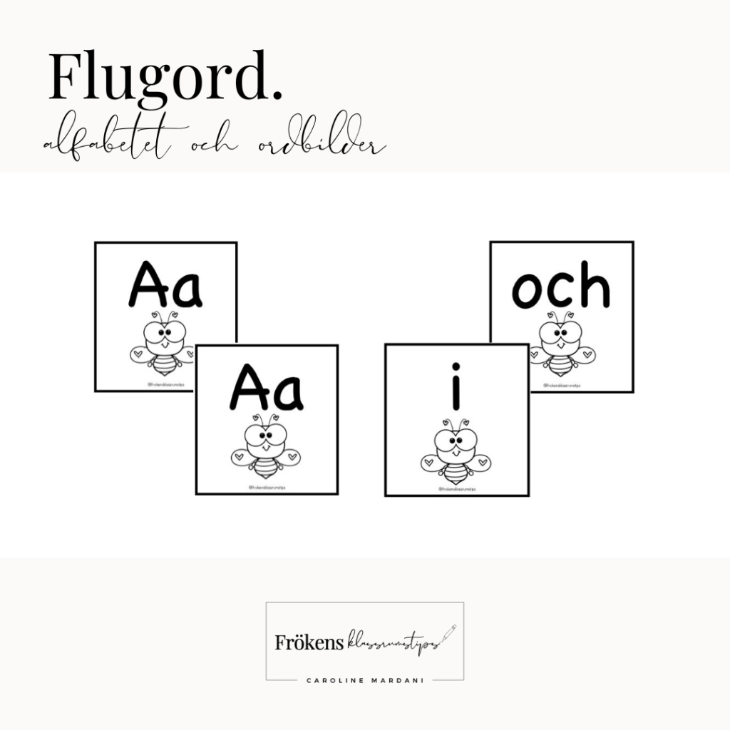 Flugord – alfabetet och ordbilder