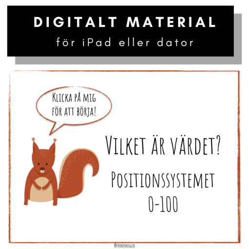 Räkna med ekorren - Vilket är talets värde?