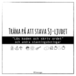 Träna på att stava SJ-ljudet - bild 1