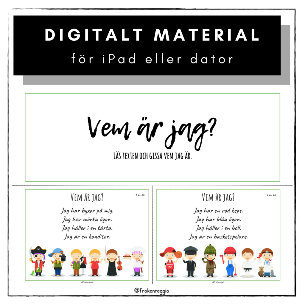 Vem är jag – yrken