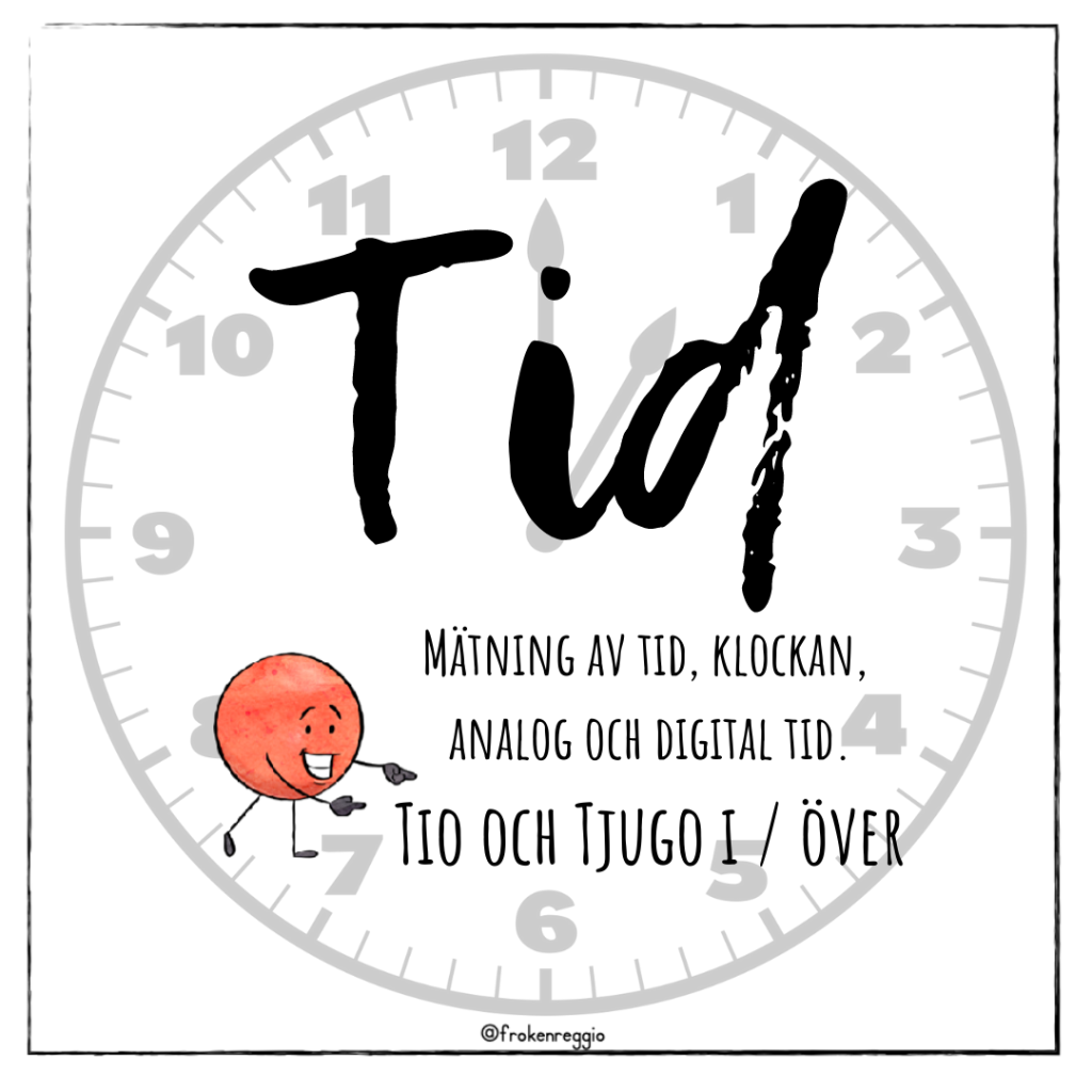 Mitt häfte om tid – tio och tjugo i/över