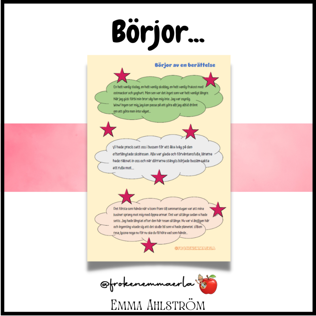 Börjor på berättelser