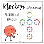 Klockan med en tärning – Välj egna klockslag - bild 1