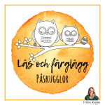 Läs och Färglägg – Påskugglor - bild 1