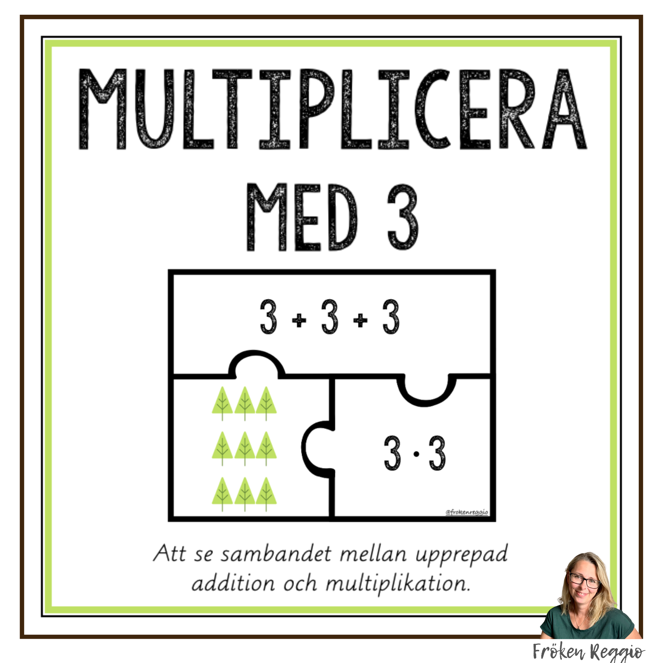 Multipikationspussel 3:ans tabell