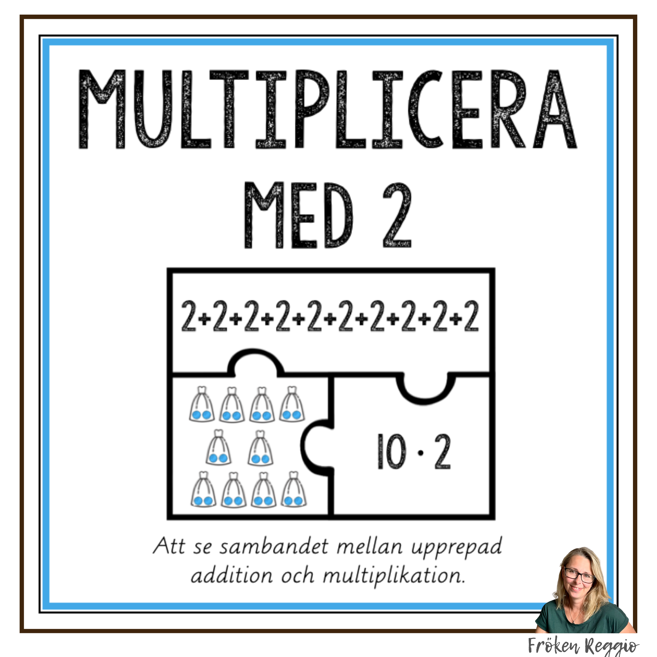 Multipikationspussel 2:ans tabell