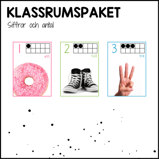 SIMPLE paket: väggalfabet och skyltar med riktiga bilder
