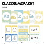 LEMON paket: väggalfabet + skyltar - bild 1