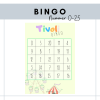 Bingo med nummer 0-25 - Tivoli